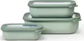 MEPAL Frischhaltedose Cirqula 7,0 cm hoch nordic sage 0,5/1,0/2,0 l, 3 St.