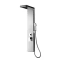 Marwell Duschpaneel "Enya", Höhe: 125 cm, Aluminium - braun