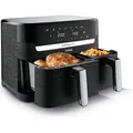 Tefal Dual Easy Fry Heißluftfritteuse 8,3 L – Effizientes Kochen für die Familie - Schwarz