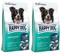Happy Dog Fit Vital Medium Adult 2x12kg Trockenfutter komplett Mittelgroße Hunde