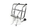 MOTONOSTRA Gepäckträger chrom klappbar vorne kompatibel für Vespa Smallframe V50, PV125, ET3, PK S, PK XL, PK XL2, Largeframe