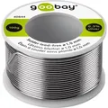 Goobay 40844 Lötzinn bleifrei ø 1mm Lötdraht Flussmittel / 0,3 % Silber / 217 °C Schmelzpunkt / bleifrei Löten Zinn 100g