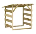 vidaXL Kaminholzregal 100 x 90 x 100 cm Holz Pergola mit Dach 100x90x100 cm aus imprägnierte, BxTxH:100x90x100 cm