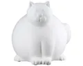 GILDE Dekoobjekt Katze Molli 61295 Keramik Cremeweiß 10 x 12 cm