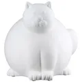 Gilde Dekoobjekt 61295 Katze "Molli" Keramik Cremeweiß 10x12 cm