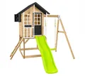 Holz Kinderspielhaus Holli mit Veranda, Rutsche & Schaukel 137x121x140 Zwerkules