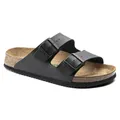 BIRKENSTOCK Sandale Arizona, Superlauf, Birko-Flor, schwarz, normal, Größe 43 1018222-43 (Pantolette Schuh Halbschuh Latsche Zweischnaller Berufsschuh Schuhe Birki Arizona Slipper Pantoffel)