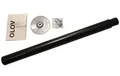 Ikea OLOV Tischbein aus Stahl – schwarz lackiert – verstellbar zwischen 60 und 90 cm – mit Schutzkappe für den Boden und Schrauben für die Tischplatte