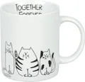KÖNITZ 1110022075 Becher FUNNY CATS - 330 ml aus Porzellan / Katzen