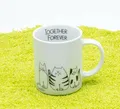 Könitz Porzellan Henkelbecher Funny Cats (Katze / Katzen) 330 ml