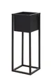Blumentopf Ständer mit Topf - schwarz - Blumentopf Halter Blumenständer Pflanzen