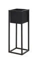 Blumentopf Ständer mit Topf - 70 cm - schwarz - Blumentopf Halter Blumenständer
