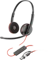 HP 8X228A6 - Headset, Blackwire 3220, Stereo, USB-C +USB-C/A (Bulk)