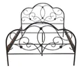 Metallbett Einzelbett Tagesbett Bettgestell Bett schwarz pulverbeschichte 90x200