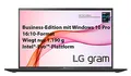 LG gram 16 Zoll Ultralight Notebook Business Edition - 1,19 kg Leichter Intel Core i5 Laptop (16GB LPDDR4, 512GB SSD, 22 h Akkulaufzeit, WQXGA IPS Display, Thunderbolt 4, Windows 10 Pro) - Schwarz