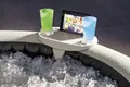 Intex Bodenschutzplane Intex 28520 PureSPA Ablage mit LED Licht + Mobil-Phone Halterung Weiß