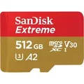 Extreme 512 GB microSDXC, Speicherkarte UHS-I U3, Class 10, V30, A2