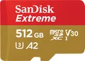 SanDisk microSDXC          512GB Extreme A2 C10 V30 UHS-I U3