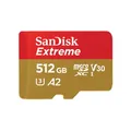 SanDisk microSDXC Extreme 512GB (R190MB/s) + Adapter + 1 Jahr RescuePR #39962719