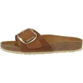 Birkenstock Madrid Big Buckle geöltes Nubukleder Pantolette schmal  Damen