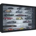 ebuy24 MandosaXL Glasvitrinen Wandhängend 2 Glastüren Schwarz
