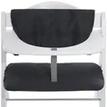 Hauck Hochstuhlauflage Deluxe - Melange Charcoal, 2-teilige Sitzauflage Sitzkissen für Hauck Holz Hochstuhl grau