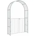 DanDiBo Rosenbogen, Grau, Metall, 140x230x40 cm, Gartenzubehör, Gartendeko