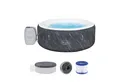 Bestway Whirlpool LAY-Z-SPA® Boracay AirJet™, Aufstellbecken, (Set, Inkl. App-Steuerung, max. 4 Personen), Ø 180 x 66 cm