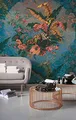 Komar Vlies Fototapete ORIENT BLEU | Tapete, XXL, Dekoration, Jugendstil, Schlafzimmer, Wohnzimmer, Büro, Flur | Größe 200 x 270 cm (Breite x Höhe) | HX4-030