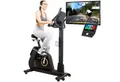 Skandika Heimtrainer Cykling P14 Touchscreen, Multimedia-Computer, Transportrollen, bis 150 kg, Bluetooth, App-Verbindung, Kinomap
