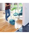Leifheit Wischmopp LEIFHEIT Rotation Disc Mop Ergo Wischmopp-Set 55413, (Set), Betriebsvolumen des Eimers: 6 l