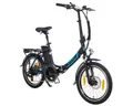 smartEC E-Bike Klapprad E-Klapprad Camp-20D E-Bike 20 Zoll Schwarz, 7 Gang Shimano Tourney Schaltwerk, Kettenschaltung, Hinterrad-Nabenmotor, 562.00 Wh, (1 Paket, 6 tlg., Akku mit Ladegerät, Akku mit Schlüssel, mit Werkzeug), Damen/Herren Unterstützung 25 km/h Anfahrhilfe Scheibenbremse StVZO
