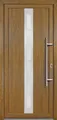 Meeth Haustür Signum PVC Exclusiv PVC Modell 38 108 x 208 cm, DIN rechts, weiß/golden Oak
