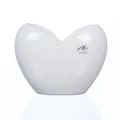 Sandra Rich Deko Herzvase, Vase Herz weiß H. 11cm 15x9cm Porzellan