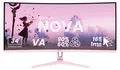 Arozzi Nova 34" Gaming Monitor - Gebogen - UWQHD VA - 165Hz - Rosa