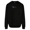 Karl Kani Rundhalspullover Karl Kani Herren KKMQ12003BLK Small Signature Crew (1-tlg) schwarz S (50)