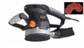 Meister Excenterschleifer 480W 125mm incl.Staubfang  plus Schleifscheiben-Set
