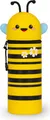 Legami Federmäppchen 2-in-1 Bee, 22 x 6.3 cm, weiches Silikon, Weiches Federmäppchen, Silikon, Gelb, Abbildung, Reißverschluss, Kind