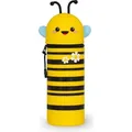 Legami Kawaii 2-in-1 Silicone Pencil Case Biene, Federmäppchen, Mäppchen, Stiftehalter, KA0021 - Gelb