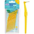 TePe Interdentalbürsten Angle Gelb, ISO-Größe 4, Ø 0,7 mm, für mittlere Zahnzwischenräume, 6 Stück