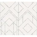 living walls Vliestapete Metropolitan Stories, Ava New York, leicht strukturiert, Motiv, geometrisch, grafisch, Orientalische Tapete Geometrisch Tapeten Wohnzimmer Schlafzimmer Flur grau|weiß