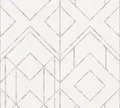 Tapete Vlies Grafik-Muster hellgrau silber Metallic 37869-1 (4,09€/1qm)