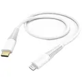 hama 00201603 Ladekabel, USB-C - Lightning, 1,5 m, Weiß