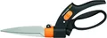 Fiskars Rasenkantenschere Servo-System 1000589 | 360° drehbar | Ergonomisch | 32 cm | Stahl-Klingen | Schwarz/Orange