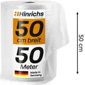 Hinrichs Luftpolsterfolie, 2-lagig, Noppen-Ø 10mm, 50cm x 50m