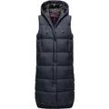 Marikoo Damen Winterweste Sayorii – lang, warm & mit Kapuze