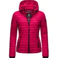 Marikoo Steppjacke Samtpfote ultraleichte Übergangsjacke mit Kapuze rosa S (36)