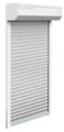 Schellenberg Vorbaurollladen-Set, 95 x 120 cm, 45°-Rollladenkasten, weiß/grau