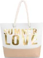normani Strandtasche Bequeme Sommer-Umhängetasche, Strandtasche, Schultertasche als Henkeltasche tragbar