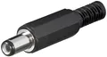 Goobay DC-Stecker mit Knickschutz - Bohrung 2,1 mm x 5,5 mm